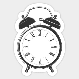 Retro alarm clock - infinite time Sticker